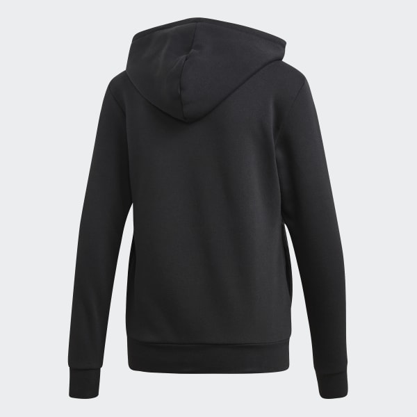 adidas Essentials Linear Pullover Hoodie Black adidas New Zealand