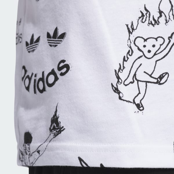 adidas Dill Graphic Tee - White | Free Shipping with adiClub