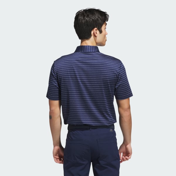 Blue Ultimate365 Dash Stripe Polo Shirt