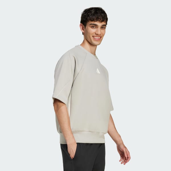 Gris Sudadera Stadium Manga Corta