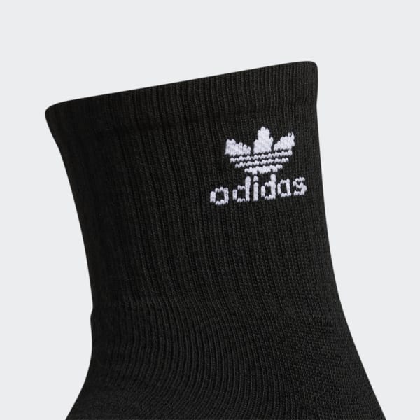 Black Unisex Originals Trefoil 6-Pack Quarter