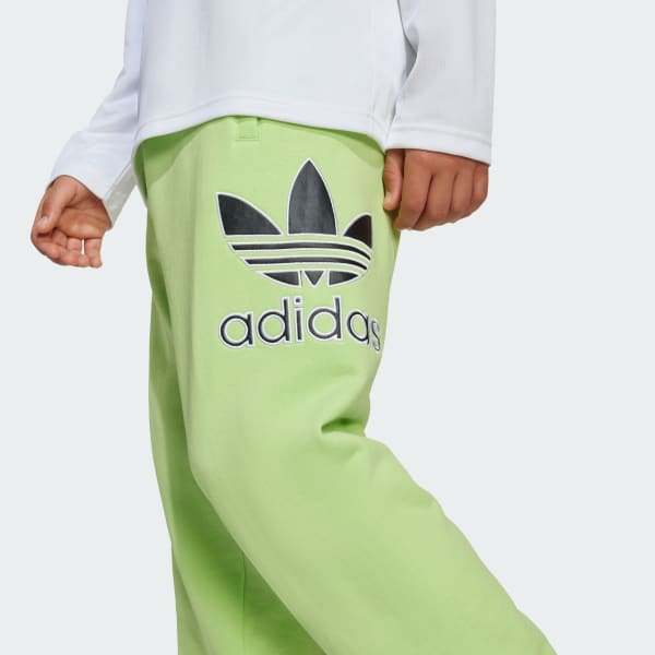 adidas Big Logo Execution Oversized Sweat Pants Kids - Green