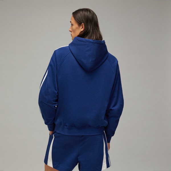 adidas Y-3 Cut Line Hoodie - Blue | adidas UK