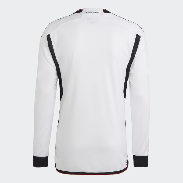 Hvid Germany 22 Long Sleeve hjemmebanetrøje HM277