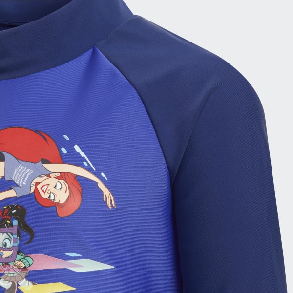 Blue Disney Princess Long Sleeve Rash Guard