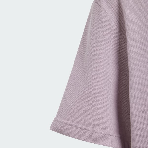 Fioletowy Future Icons Logo Piqué Tee