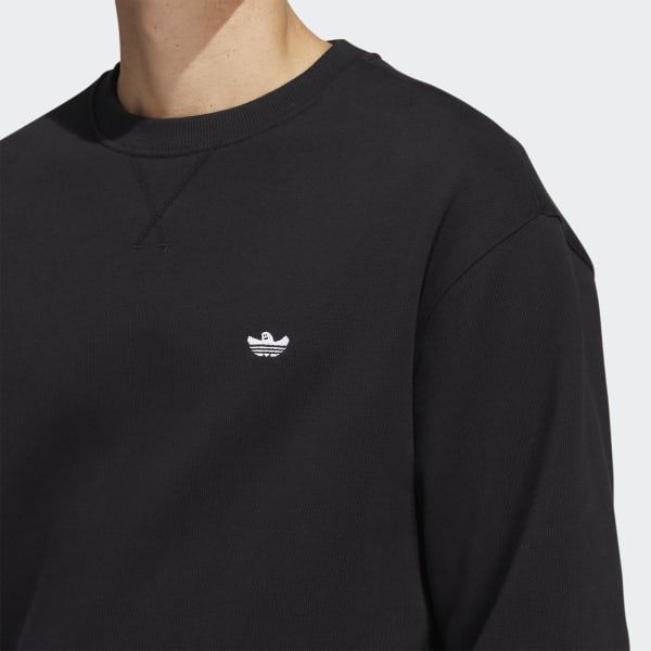 Μαύρο Heavyweight Shmoofoil Crewneck Sweater (Gender Neutral) W7425