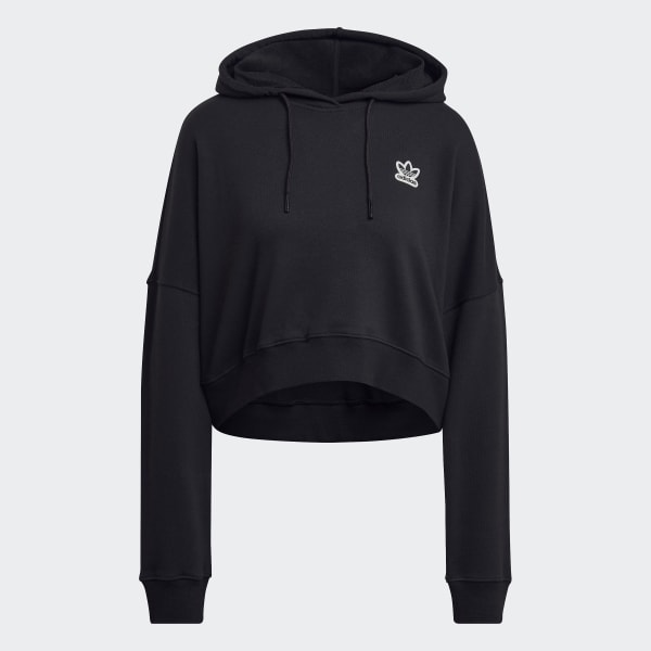 Negro CROPPED HOODIE ENN47