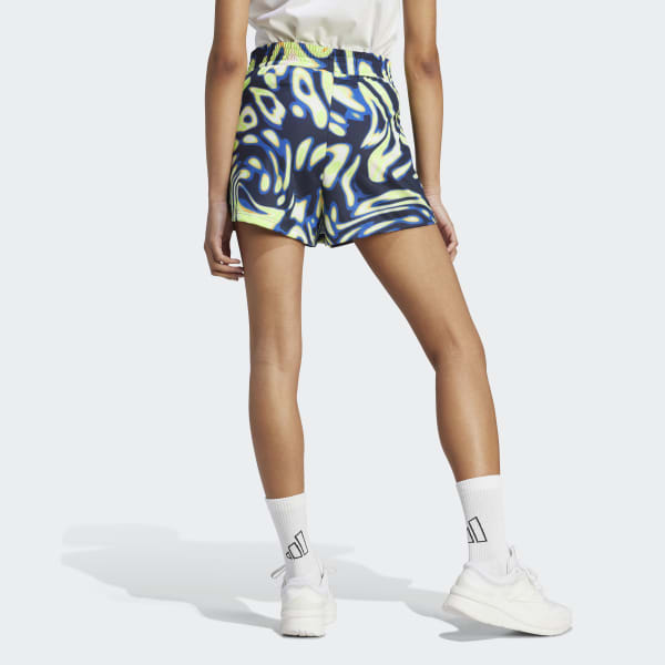 Azul Falda Pantalón Vibrant Print