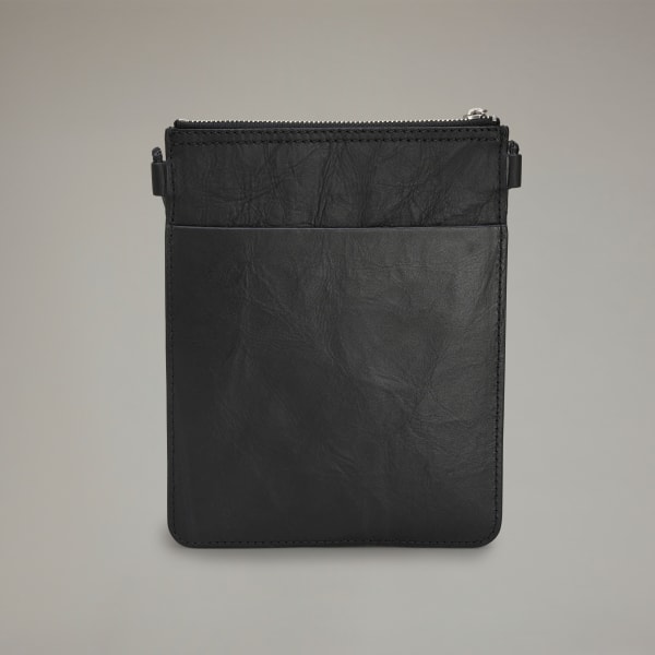 Black Y-3 레더 크로스바디 백