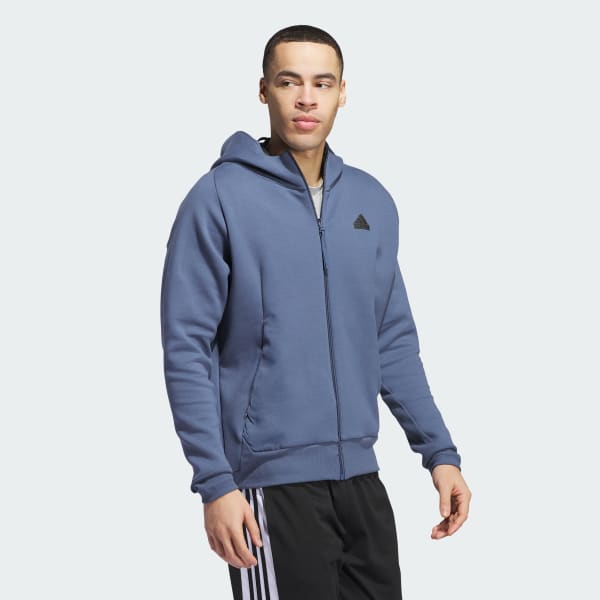 日本最大の Zíper Capuz com Jaqueta Z.N.E. adidas Azul - Premium 個人装備