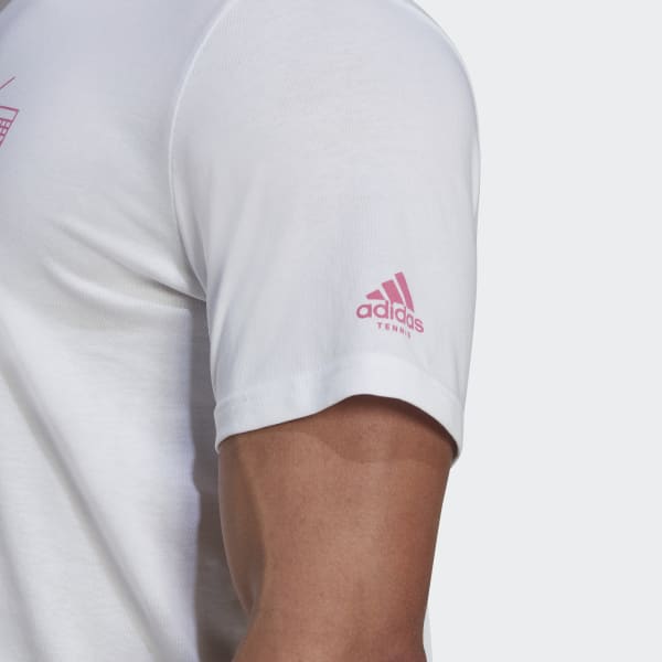 White AEROREADY Tennis Graphic Tee CN883