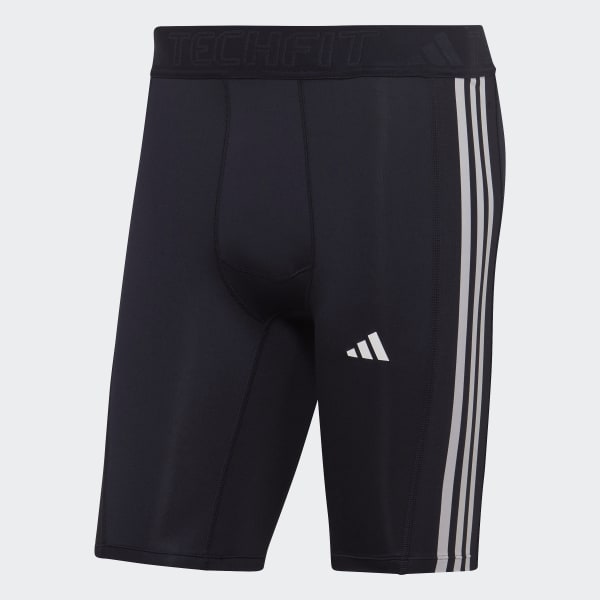 Blau Techfit 3-Streifen Training kurze Tight DB061