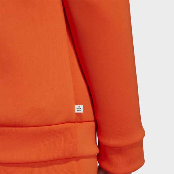 Orange 3-Bar Long Sleeve Pullover Hoodie LOO12