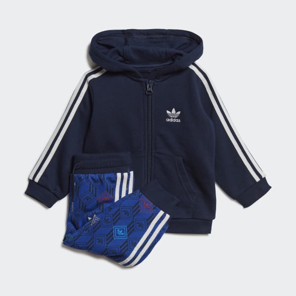 blue adidas outfit
