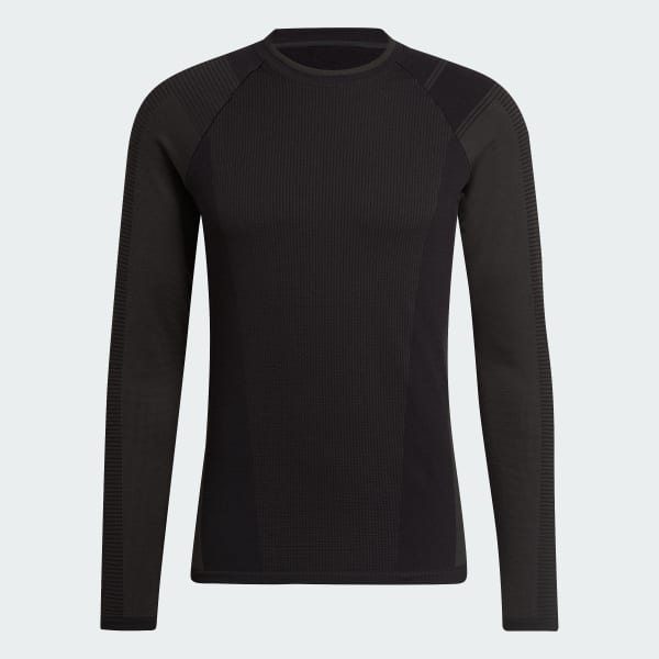 Μαύρο Y-3 Classic Knit Base Layer Long Sleeve Tee CC075