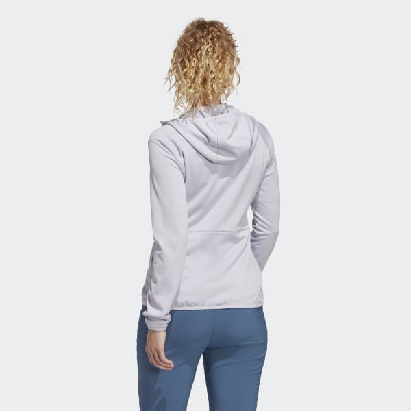 Purple Terrex Tech Flooce Light Hooded Hiking Jacket
