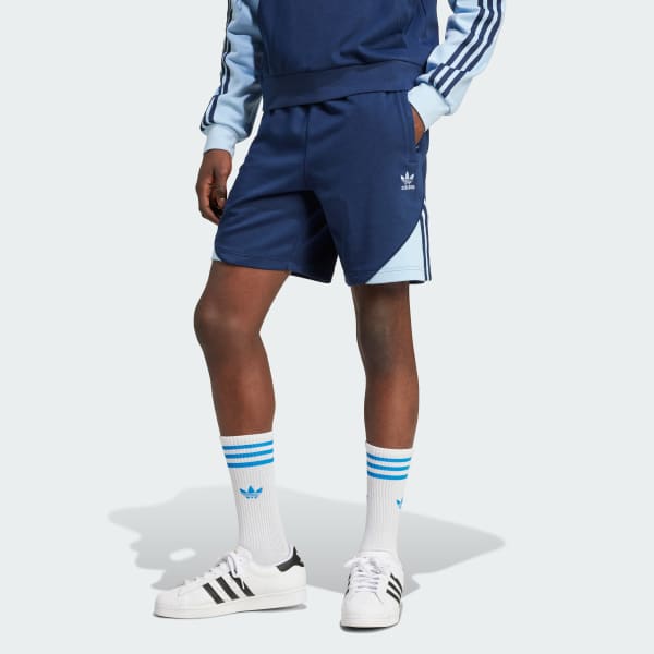 Blue Colorblocked SST Shorts