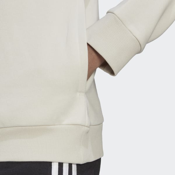 bézová Mikina s kapucňou LOUNGEWEAR Essentials Logo Fleece