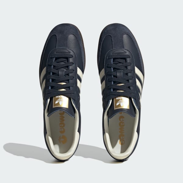 Adidas samba white navy store