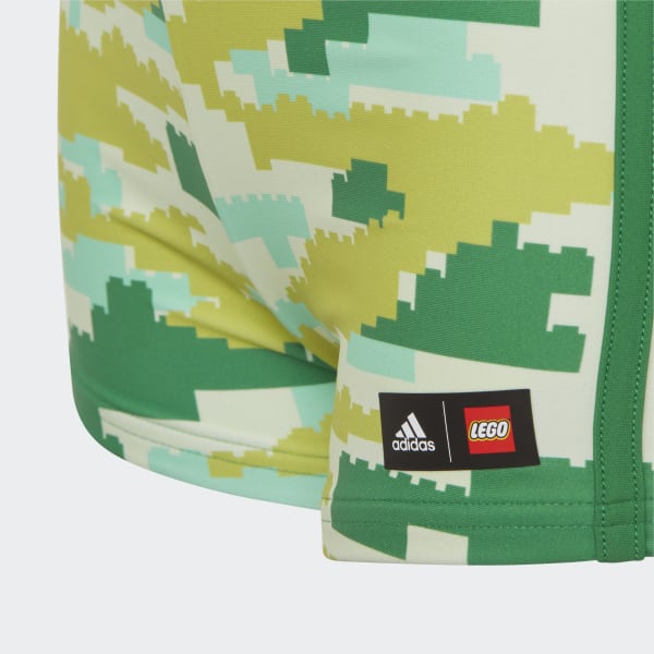 Grun adidas x LEGO Swim Boxer-Badehose
