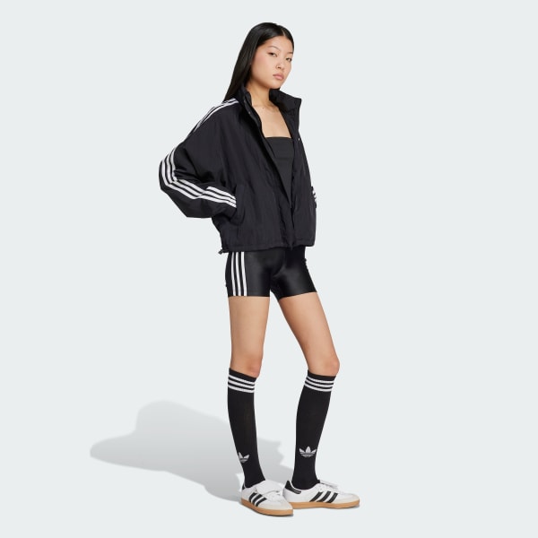 Svart Adicolor 3-Stripes Booty Shorts