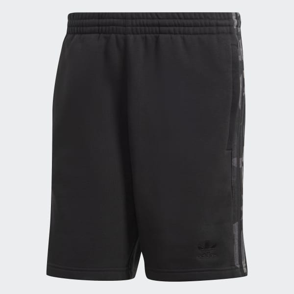 Negro Shorts Estampados Camo Stripe