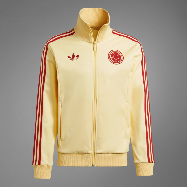 adidas Men's Soccer Colombia Beckenbauer Track Top - Yellow adidas US