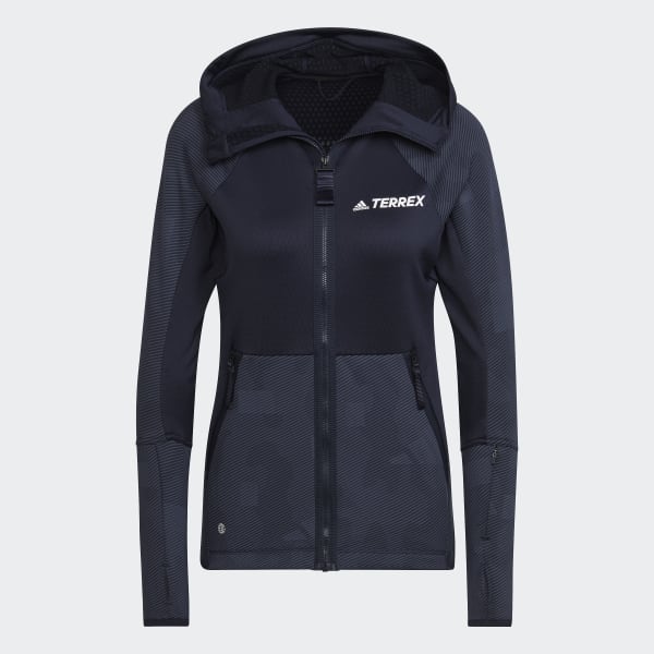 Bla Terrex Tech Flooce Hooded Hiking Fleece Jakke CC806