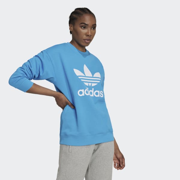 Blue Trefoil Crew Sweatshirt