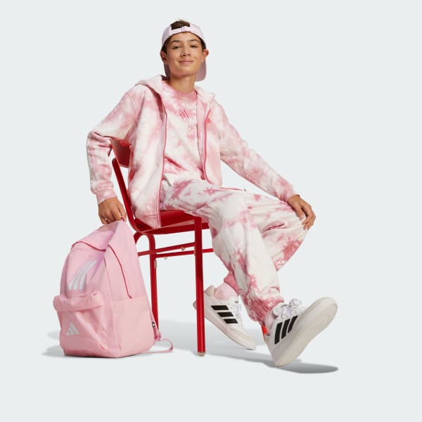 Pink Classic Back-to-School 3-Stripes Backpack
