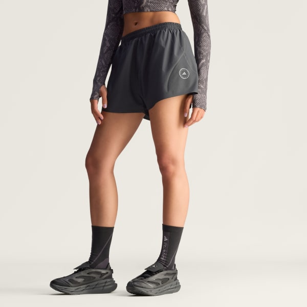 Negro Pantalón corto adidas by Stella McCartney TruePace Running