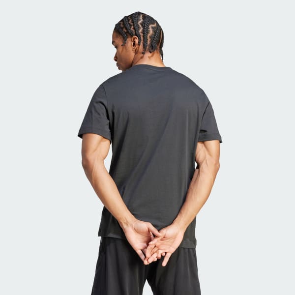 Black All Blacks Rugby Cotton Tee