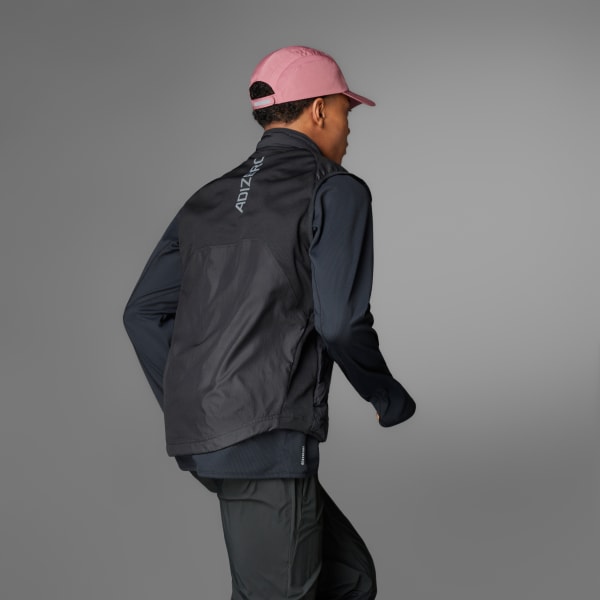Black Adizero Running Padded Vest