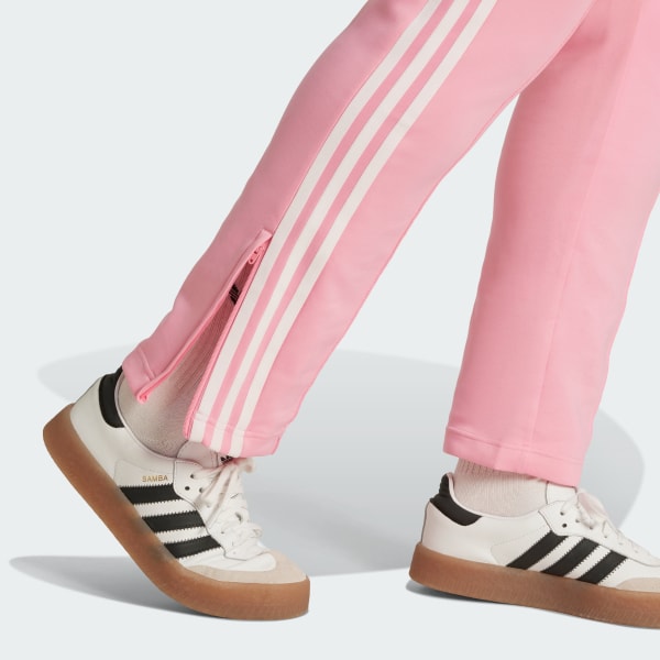 Adidas track pants womens pink cheap