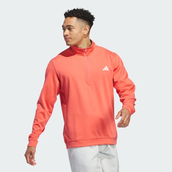Red Elevated 1/4-Zip Pullover
