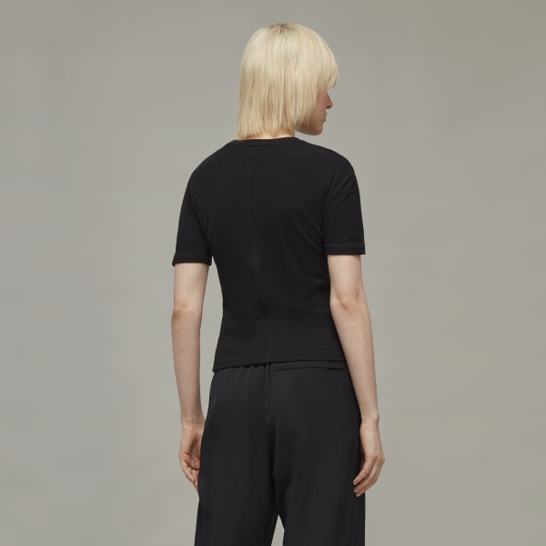 cerná Tričko Y-3 Fitted Short Sleeve