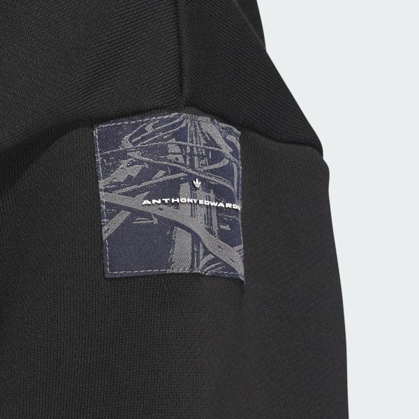 adidas Anthony Edwards 1 Foundation Crew Sweatshirt - Black