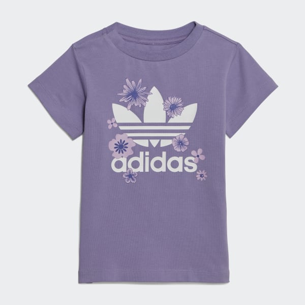 Violeta Conjunto camiseta y mallas Floral