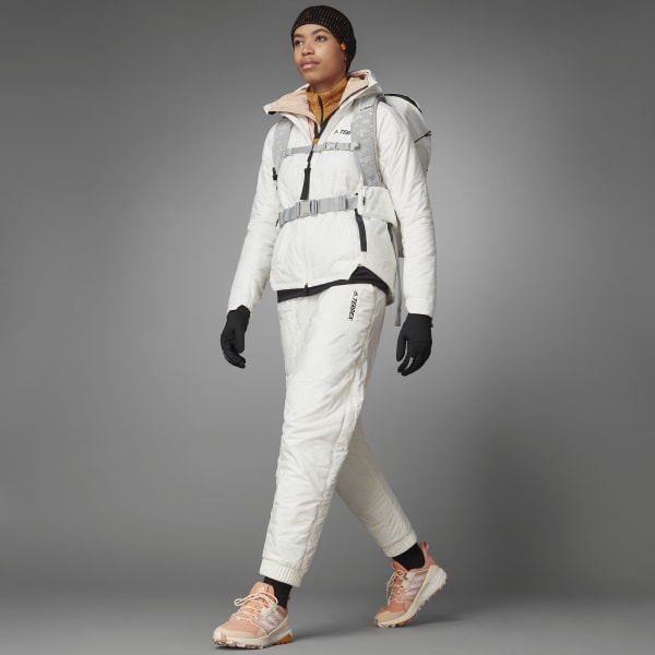 adidas Terrex MYSHELTER PrimaLoft Hooded Padded Jacket - White | adidas UK