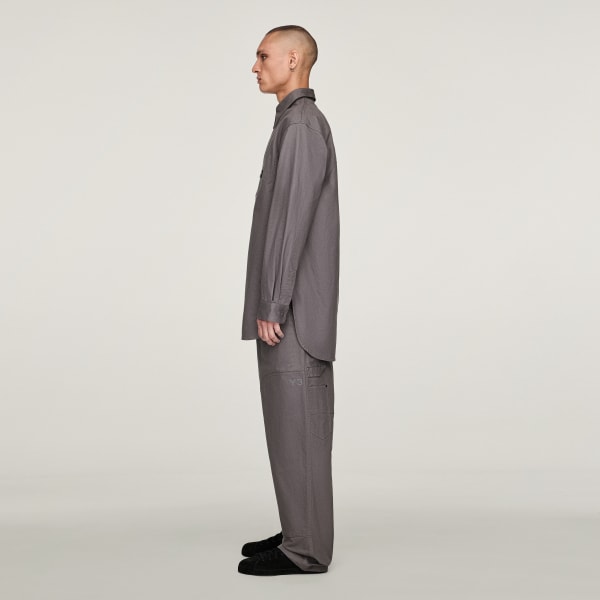 Gri Y-3 UT Twill Gömlek
