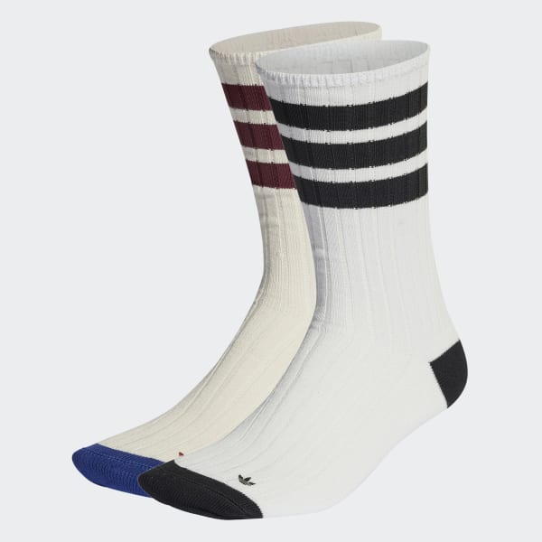 biela Ponožky Premium Mid Crew (2 páry)