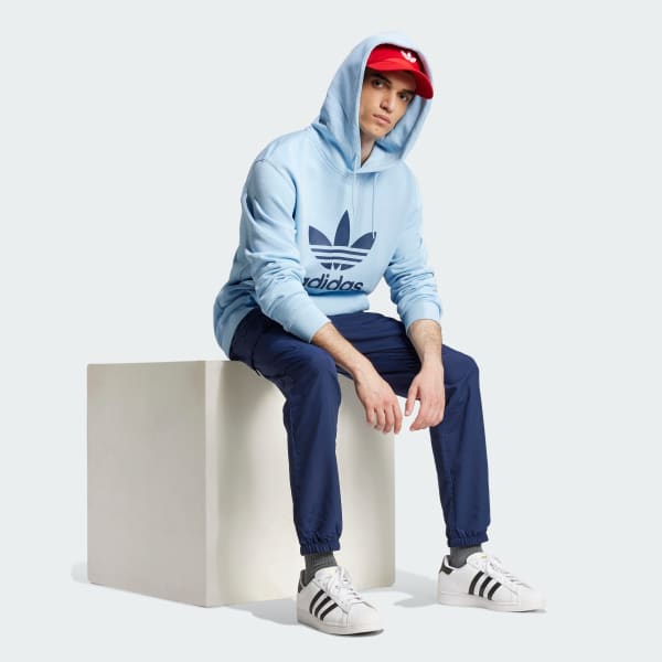 Μπλε Adicolor Classics Trefoil Hoodie