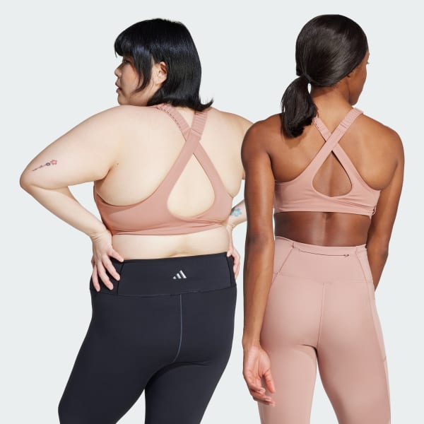 Pembe FastImpact Luxe Run High-Support Sporcu Sütyeni