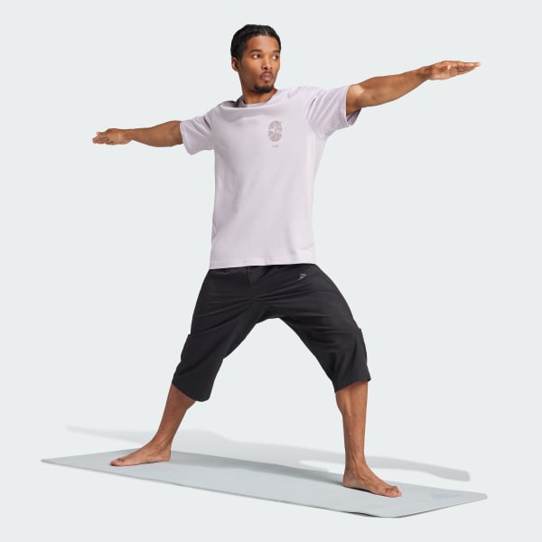 Roxo Camiseta Estampada Yoga Energized Sould Club