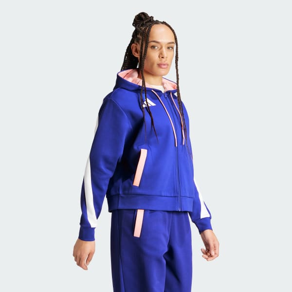 Bla Team France Full-Zip hættetrøje