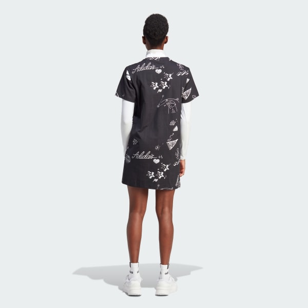 adidas Scribble Tee Dress White adidas Singapore