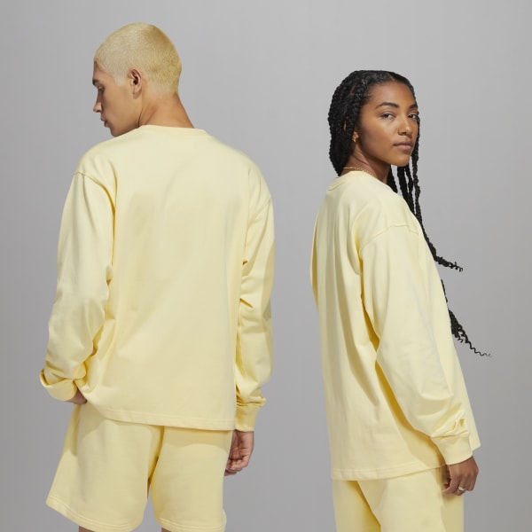 Geel Pharrell Williams Basics Long Sleeve Long-sleeve Top (Gender Neutral) C4974
