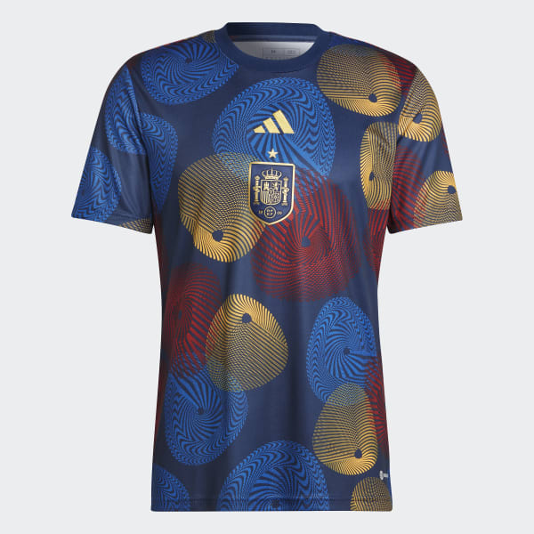 Azul Camiseta Prepartido España UW624