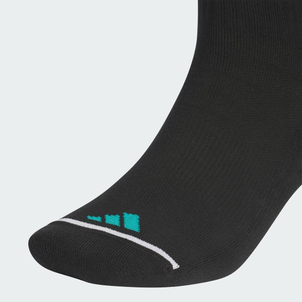 Black Graphic Crew Socks